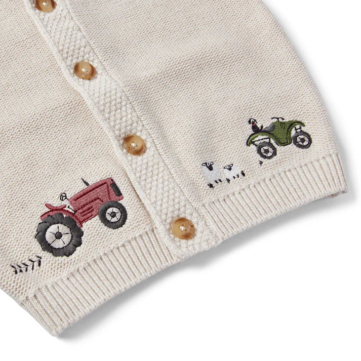 Eleanor Charles - On The Farm Organic Cotton Cardigan