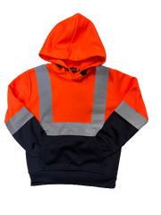 Kids Hi-Viz Hoodie in Orange