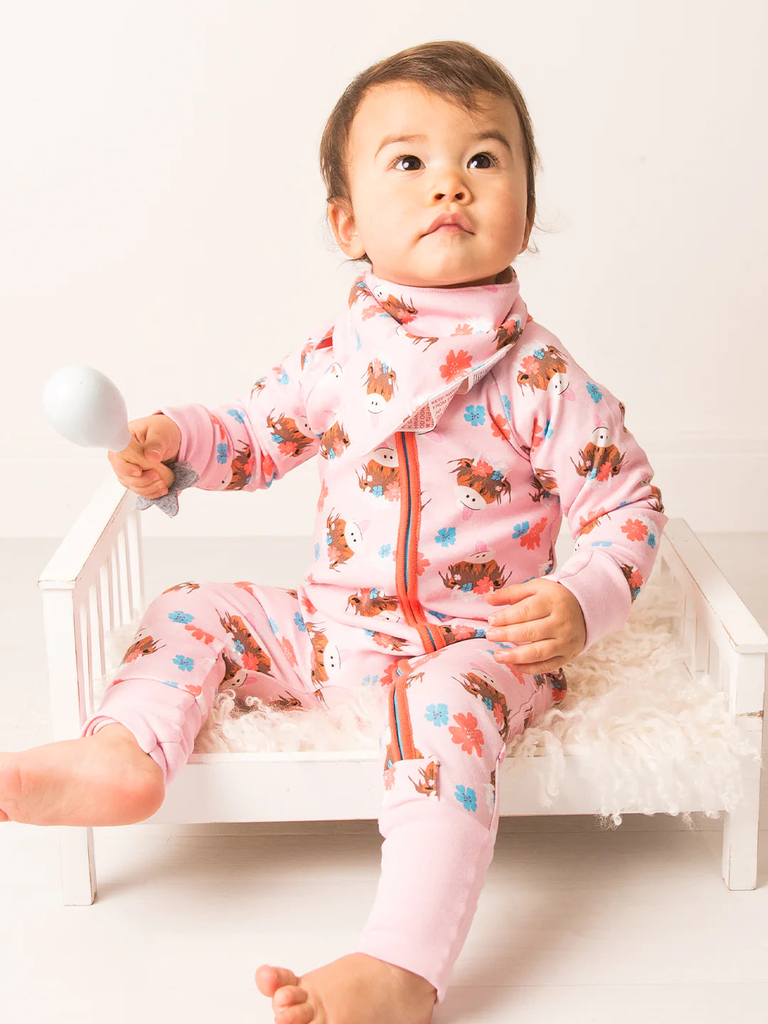 Blade & Rose Bonnie Highland Cow Romper