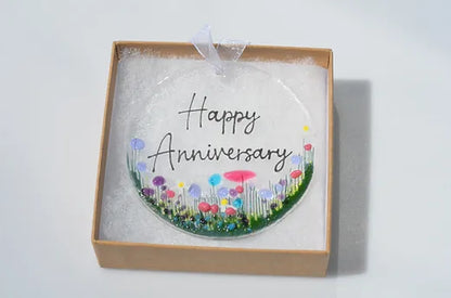 Wildflower Hanging Decoration - Happy Anniversary