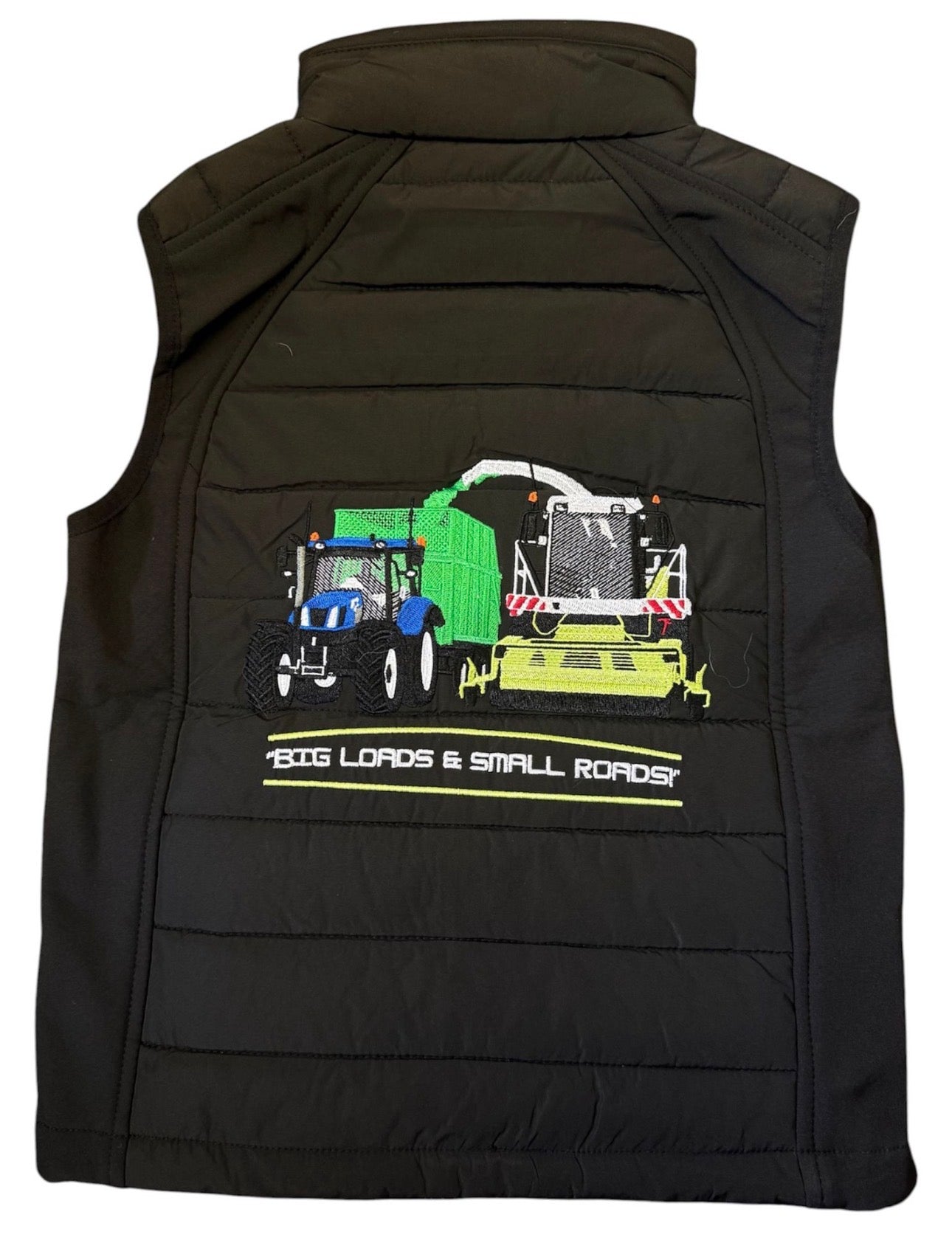 Kids Impact Black Quilted Bodywarmer - Country Life  "Big Loads & Small Roads"