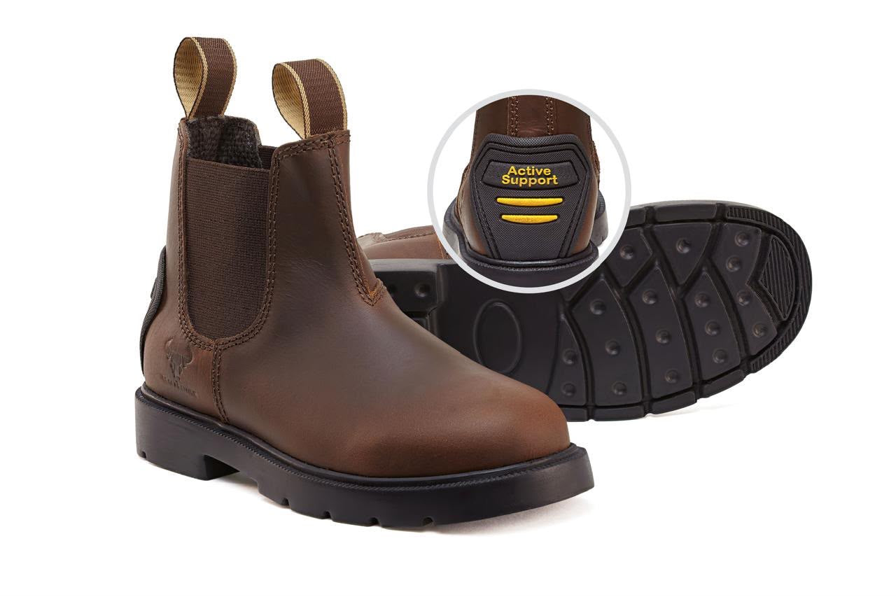 Childrens Blacksmith ME-C009 Brown Chelsea Dealer Boots