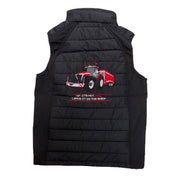 Kids Impact Black Quilted Bodywarmer - Keep er Classy  "If It`s Not Red Leave It In The Shed"