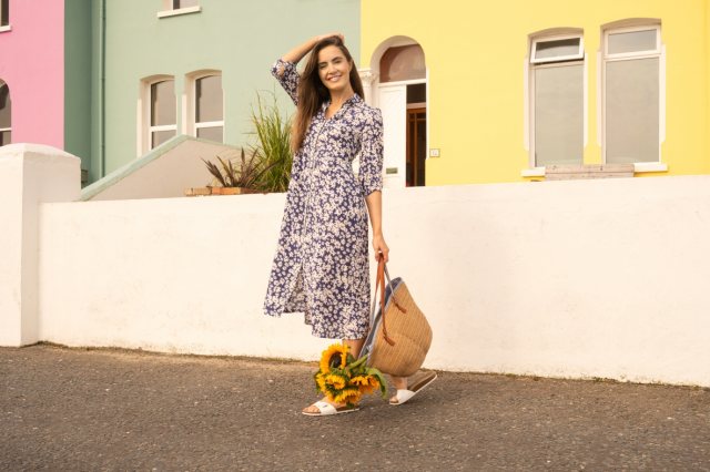Lighthouse Aoife Dress Indigo Daisy