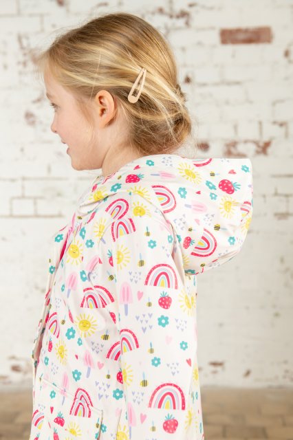 Lighthouse Girls Heidi Waterproof Coat - Rainbow Sunshine