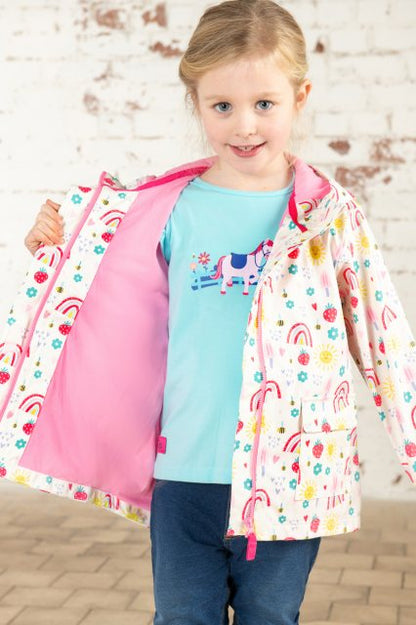 Lighthouse Girls Heidi Waterproof Coat - Rainbow Sunshine