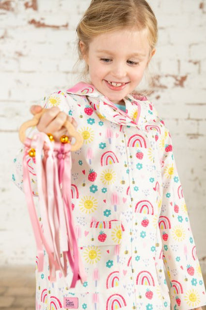 Lighthouse Girls Heidi Waterproof Coat - Rainbow Sunshine