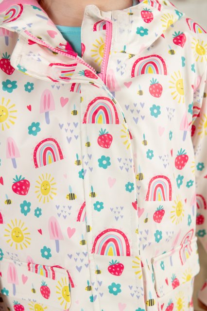Lighthouse Girls Heidi Waterproof Coat - Rainbow Sunshine