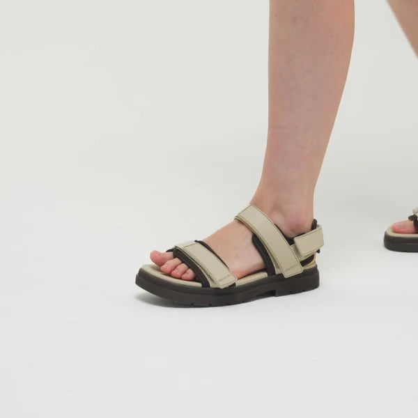 Merry People Lochie Sandal in Sand & Chocolate