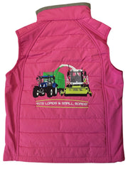 Kids Impact Pink Quilted Bodywarmer - Country Life  "Big Loads & Small Roads"
