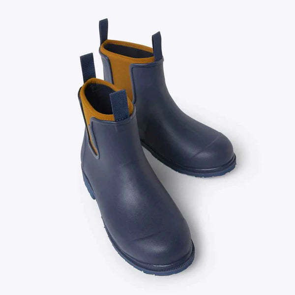 Merry People Bobbi Oxford Blue & Tan Ankle Wellington Boot