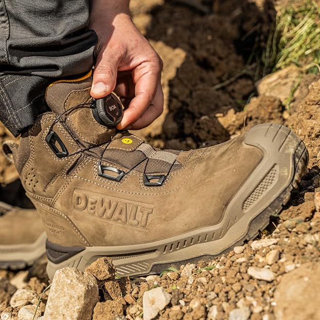 DeWalt Gridx Waterproof BOA Fit System Safety Boots in GunSmoke