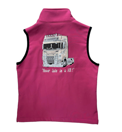 Kids Impact Pink Softshell Bodywarmer – Lorry V8