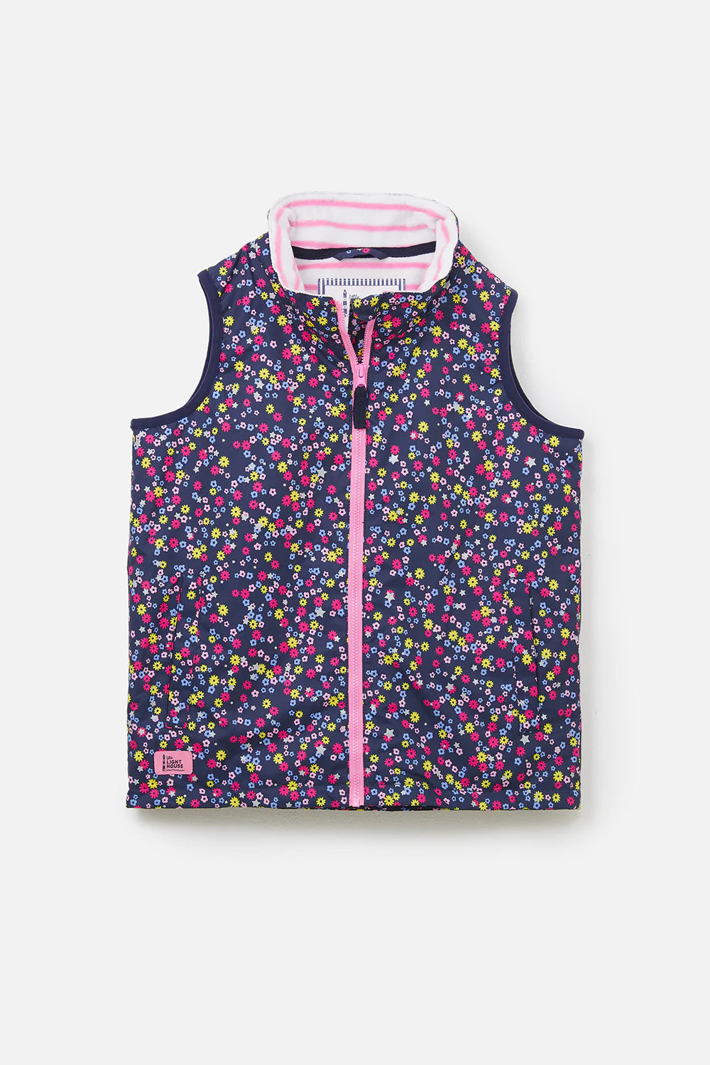 Lighthouse Girls Alex Gilet - Navy Floral
