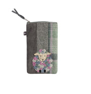 Earth Squared - Tweed Applique Sheep Eye Glasses Case