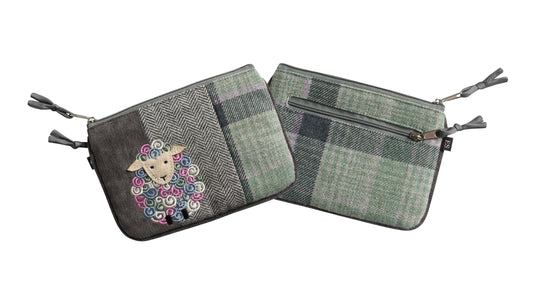 Earth Squared - Tweed Applique Sheep Juliet Purse