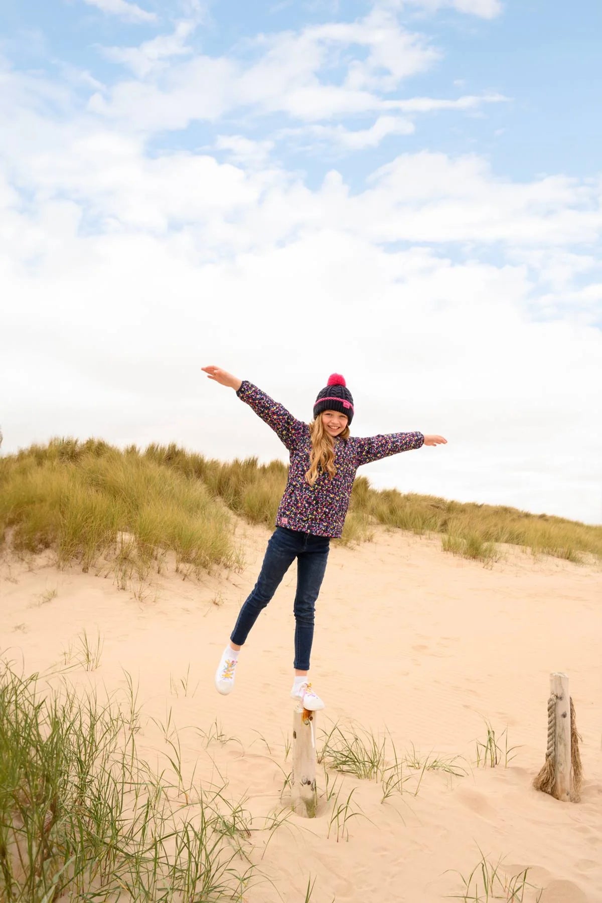 Lighthouse Girls Freya Coat - Navy Floral