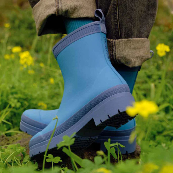 Merry People Andie Wave Blue Ankle Wellington Boot
