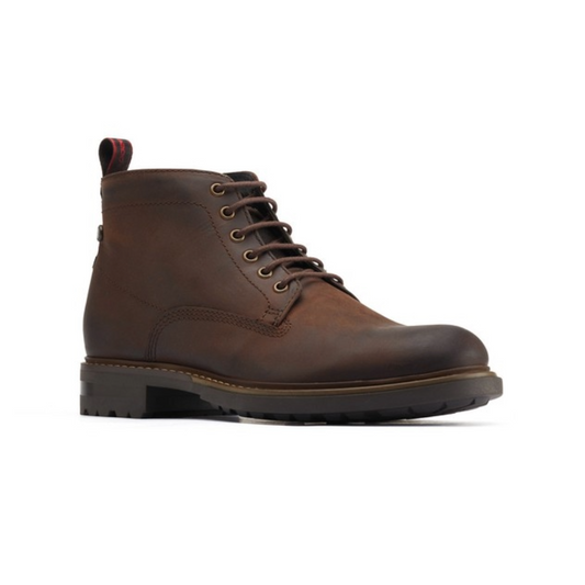Base London Clifton Brown Pull Up Ankle Boot