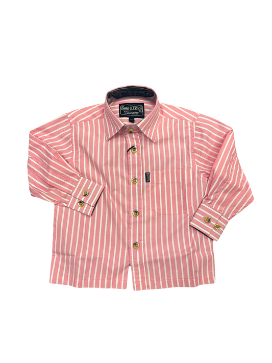 Shire Classics Kids Pink & White Stripe Shirt