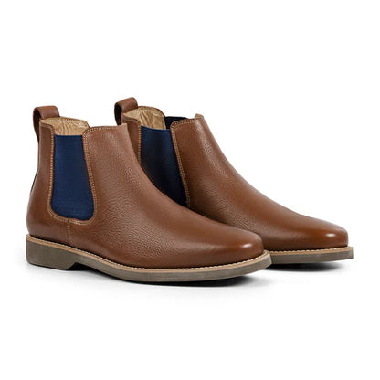 Anatomic & Co Cardoso Oil Cedar / Navy Chelsea Dealer Boot