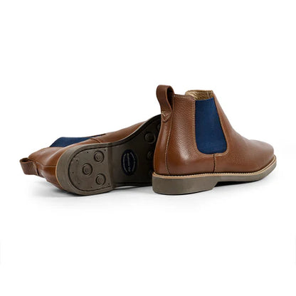 Anatomic & Co Cardoso Oil Cedar / Navy Chelsea Dealer Boot