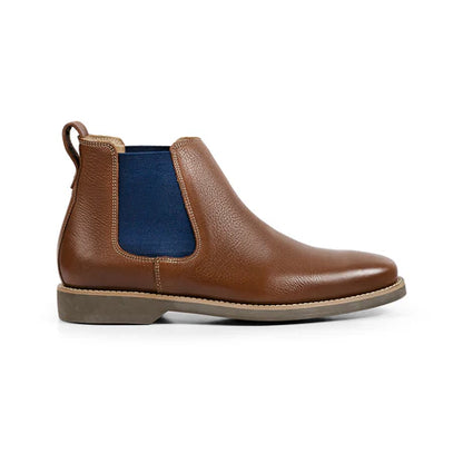 Anatomic & Co Cardoso Oil Cedar / Navy Chelsea Dealer Boot