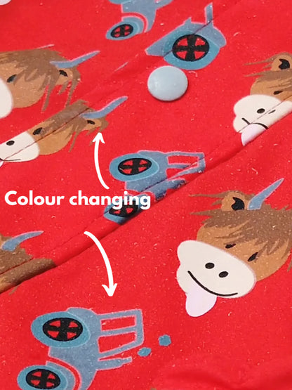 Blade & Rose Hamish Highland Cow Colour Changing Raincoat