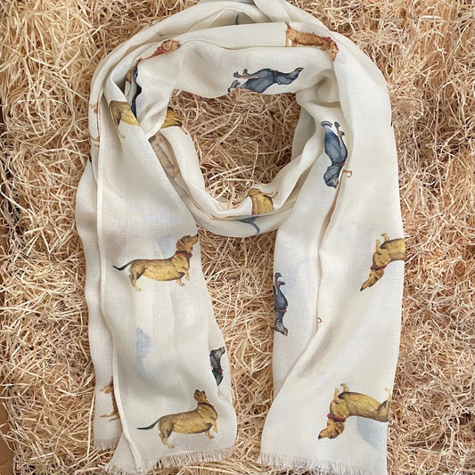The Dashshunds Scarf - At Home in The Country