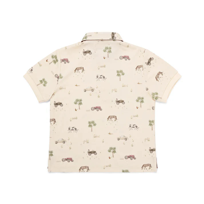 Eleanor Charles - On The Farm Print Polo Shirt