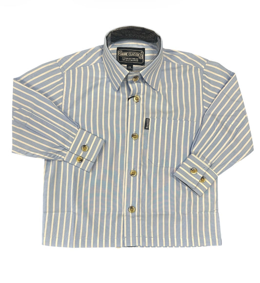 Shire Classics Kids Blue & White Stripe Shirt