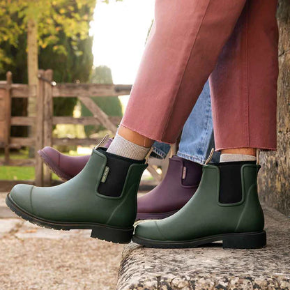 Merry People Bobbi Forest Green Ankle Wellington Boot