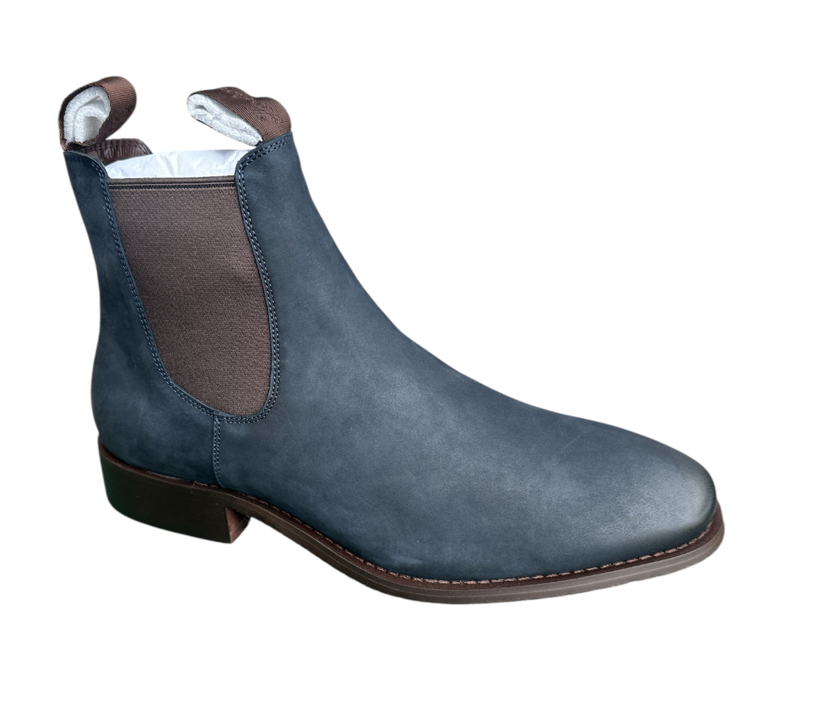 Harrison H1 - 302 - Suede Navy Chelsea Boots