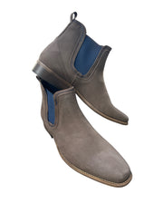 Escape Mens Austin Leather Chelsea Boots in Charcoal