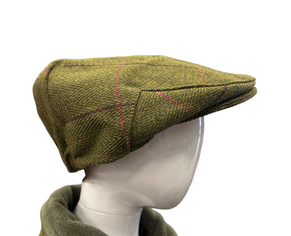 Girls' Tweed Country / Shooting Style Peaked Flat Cap