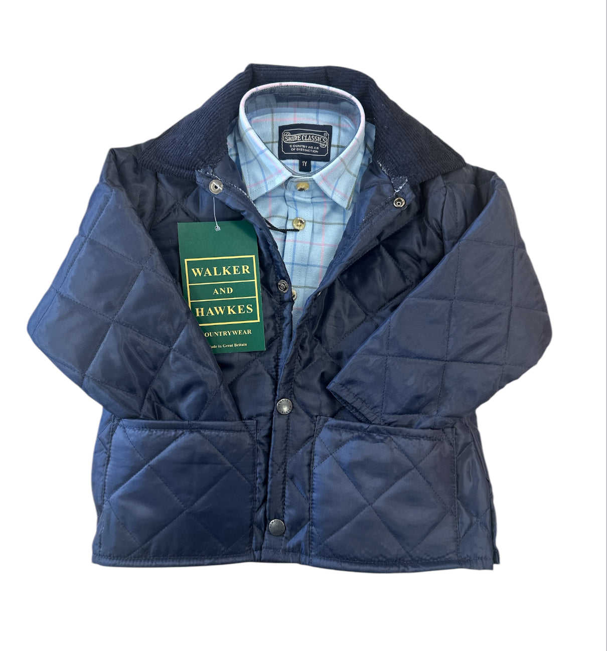 Shire Classics Kids Blue Checked Shirt