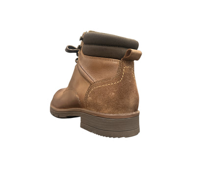 Corrib Jones Cognac Lace/Zip Leather Boots