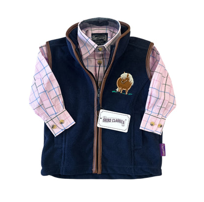 Shire Classics Kids Pink Checked Shirt