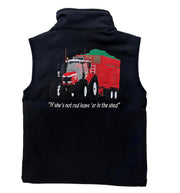 Kids Impact Black Softshell Bodywarmer – Red Tractor & Red Silage Trailer