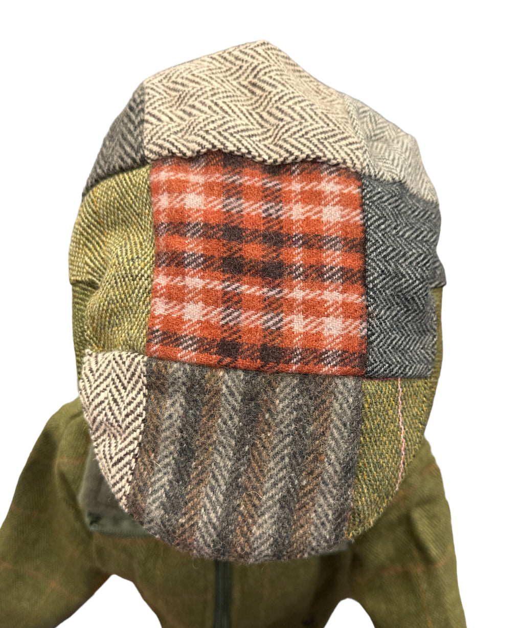 Boys' Tweed Country / Shooting Style Peaked Flat Cap