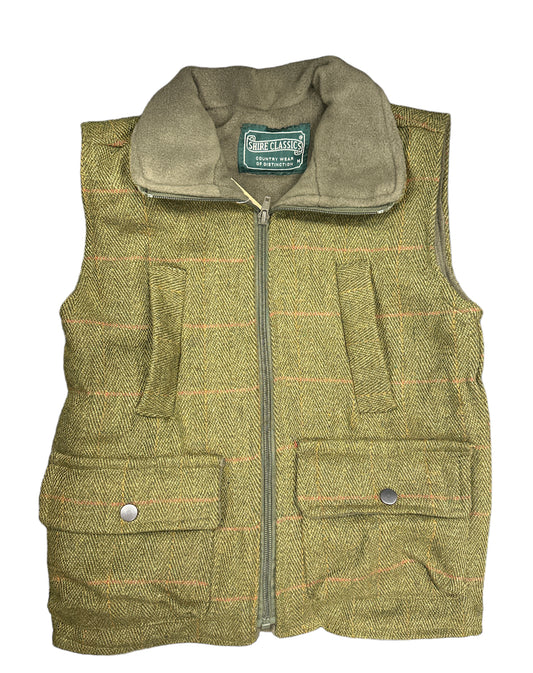 Boys' Fleece Lined Tweed Gilet / Bodywarmer