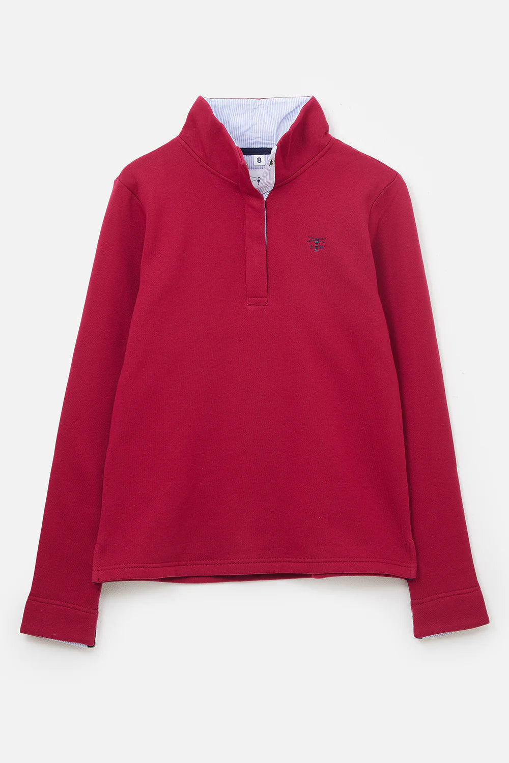 Lighthouse Haven Quarter Stud Sweatshirt - Maroon