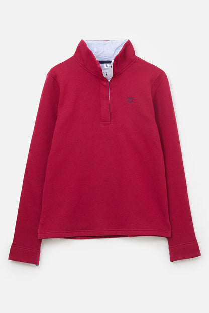 Lighthouse Haven Quarter Stud Sweatshirt - Maroon