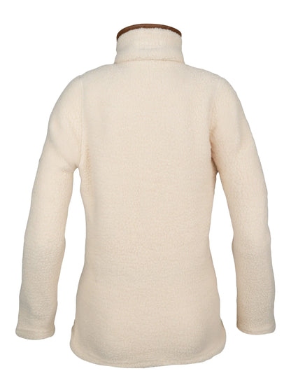 Jack Pyke Ladies Half Zip Sherpa Fleece Pullover in Sail