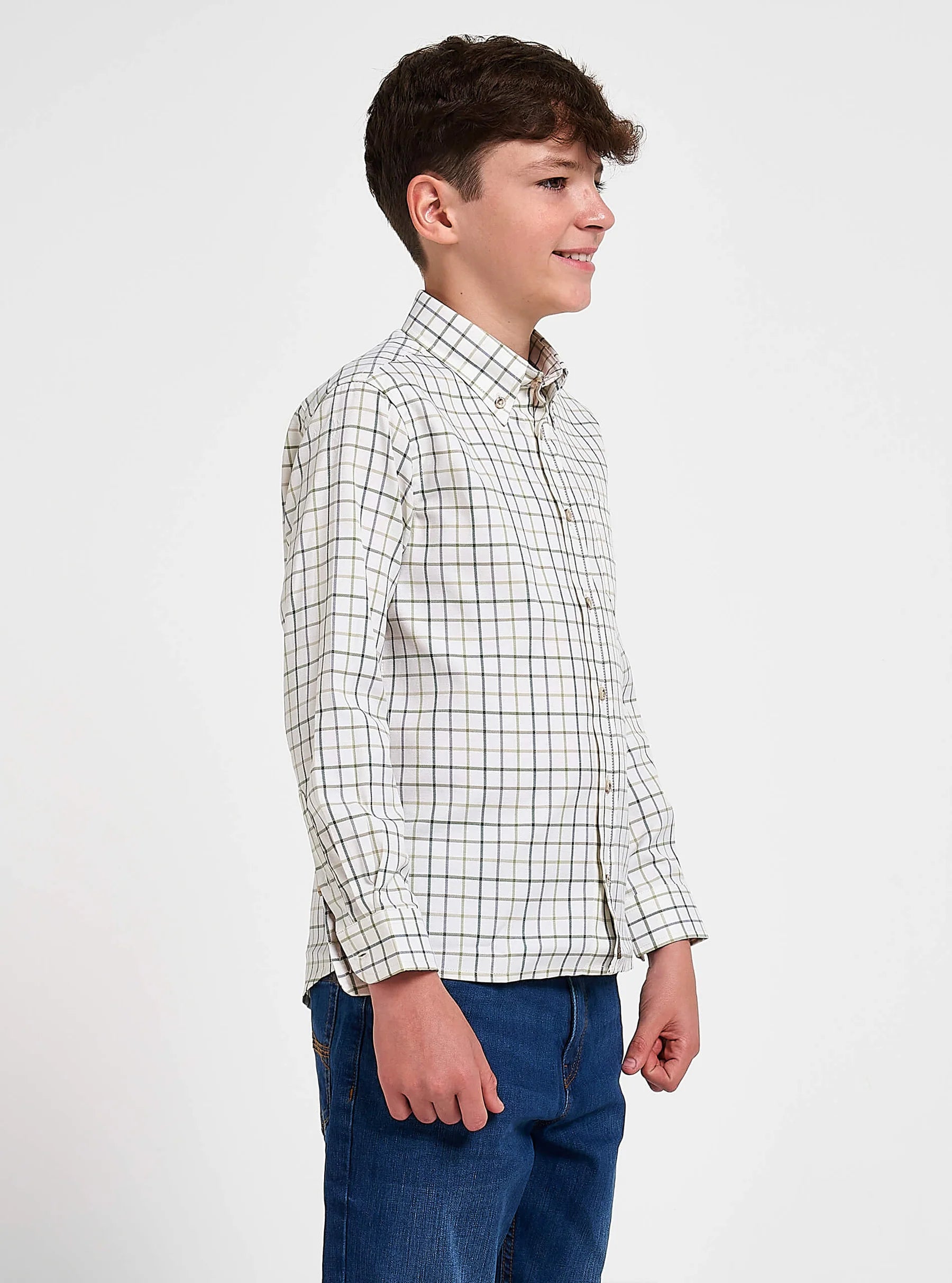 Jack Pyke Kids Countryman Long Sleeve Shirt in Green