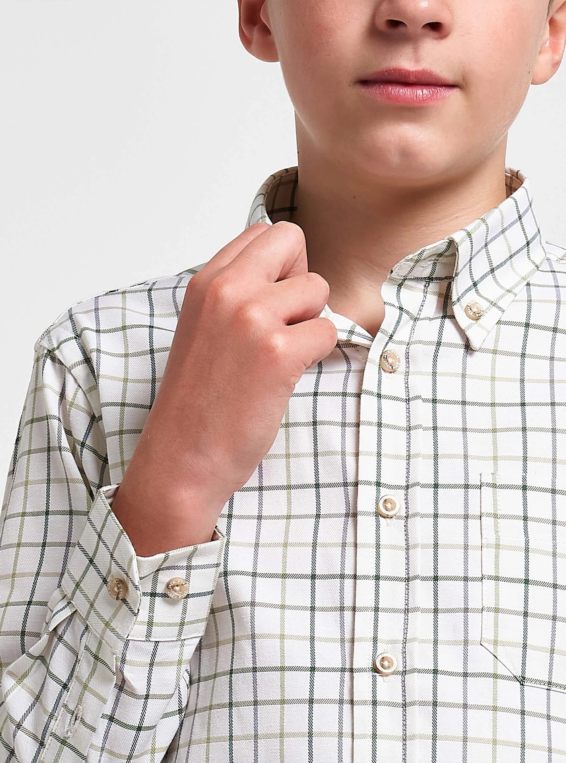 Jack Pyke Kids Countryman Long Sleeve Shirt in Green
