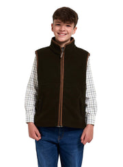 Jack Pyke Kids Countryman Thermal Fleece Gilet in Dark Olive