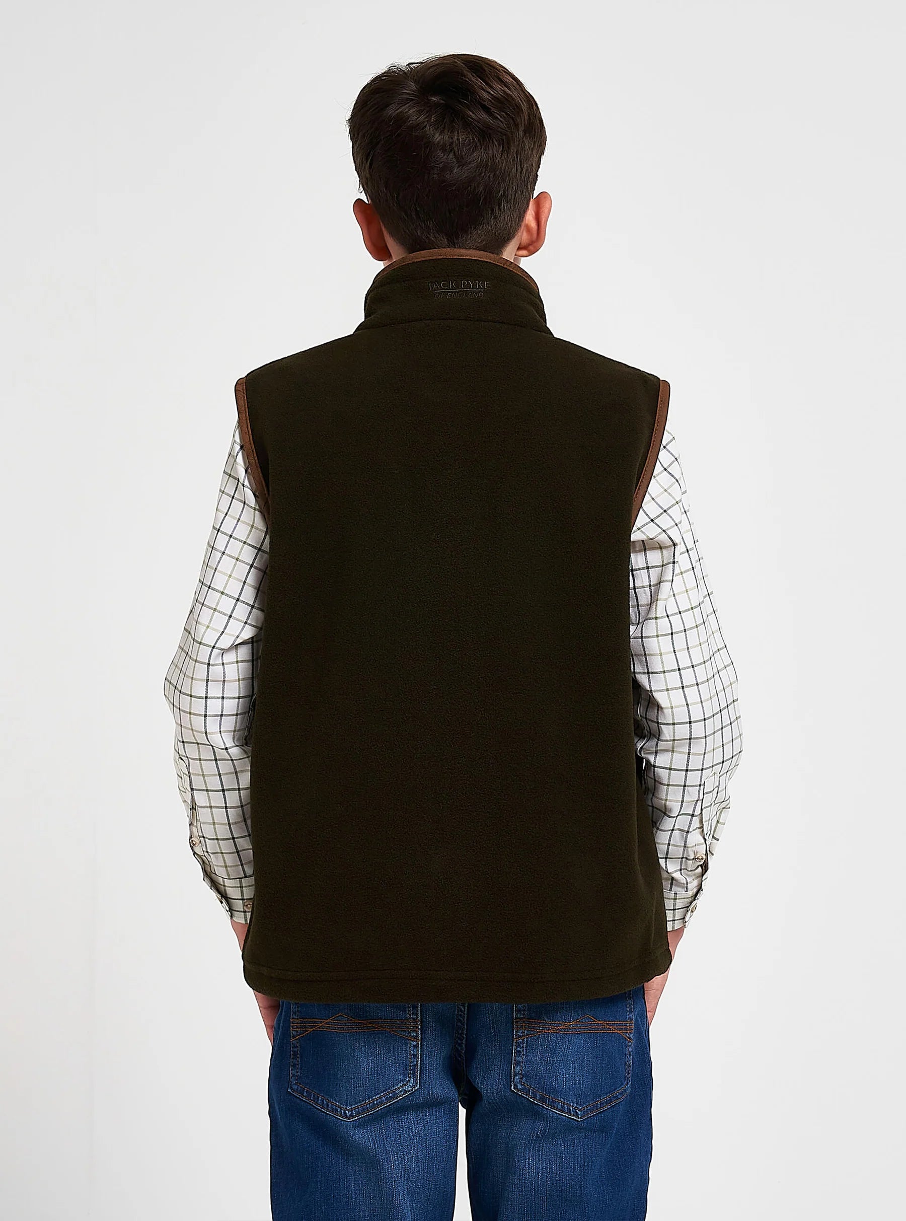 Jack Pyke Kids Countryman Thermal Fleece Gilet in Dark Olive