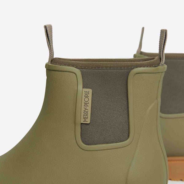 Merry People Bobbi Khaki Green Ankle Wellington Boot