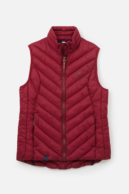 Lighthouse Laurel Gilet in Maroon